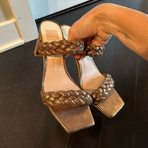 Brown glitter heels - Picture 1 of 6